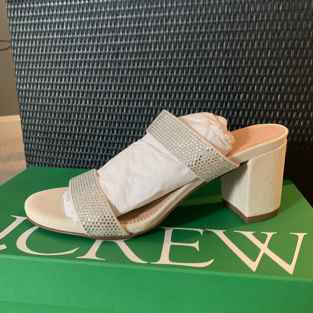 J Crew Crystal Lucia Sandals